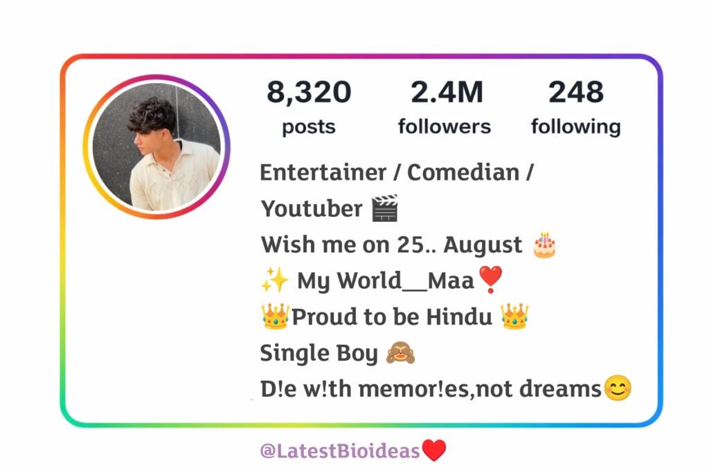 Attractive Bio for Instagram for Boy