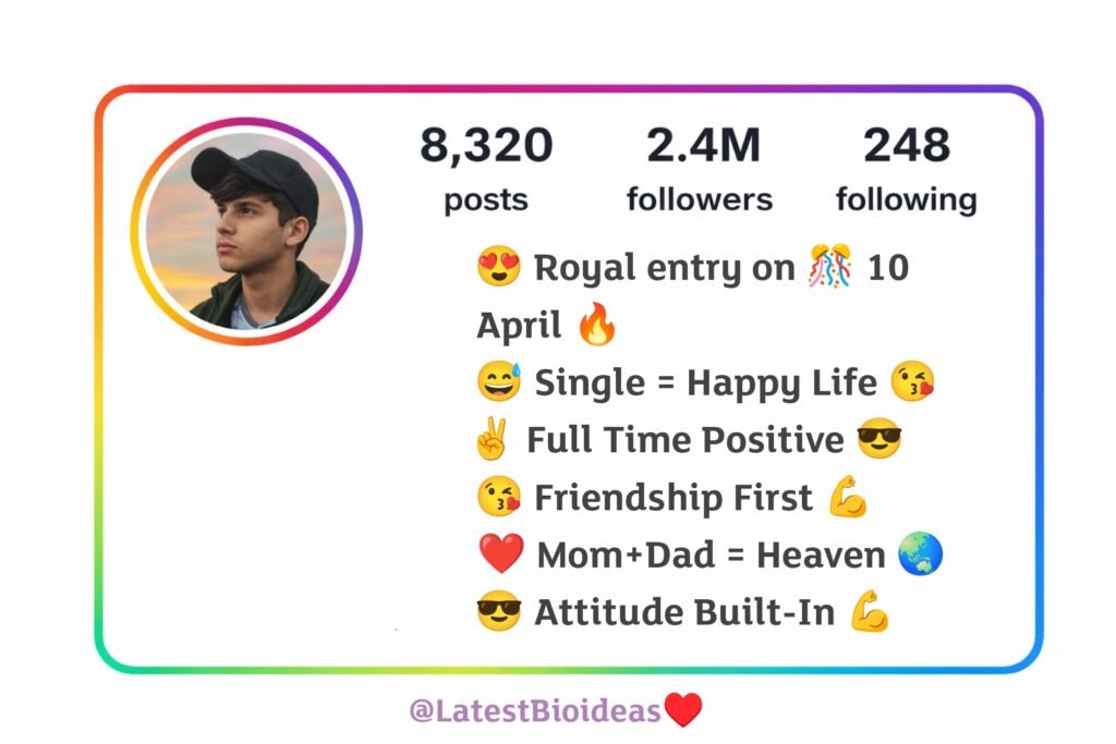 Royal & VIP Attitude Bio for Boys