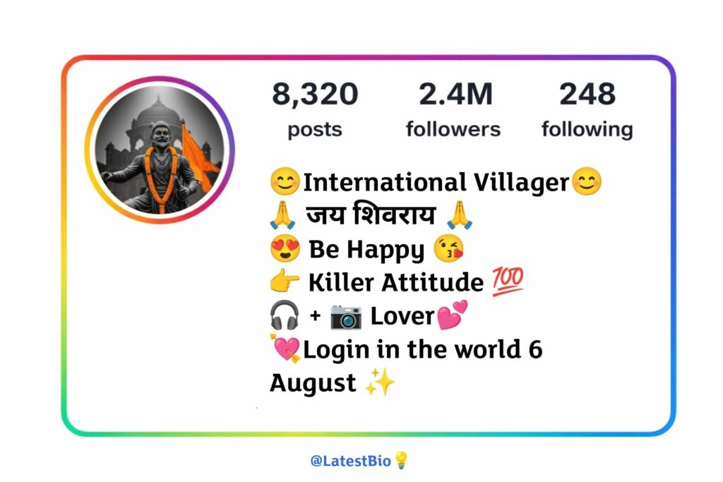 Shivaji Maharaj Bio For Instagram