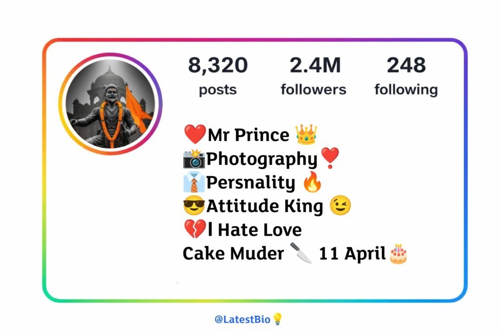 Chatrapati shivaji maharaj bio for instagram in marathi