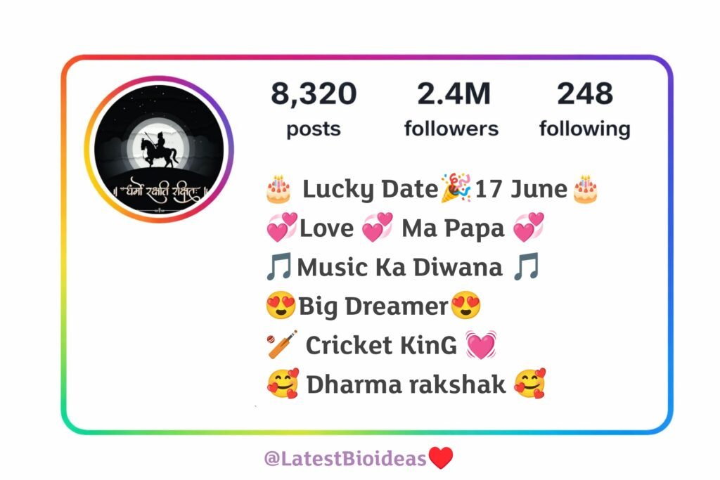 New Dharmo Rakshyati Rakshith Instagram Bio