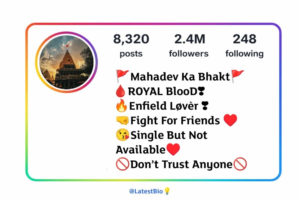 Mahakal Bio for Instagram