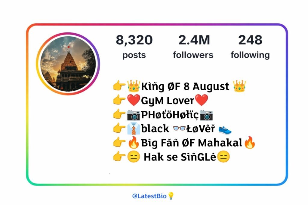 Stylish mahakal bio for instagram