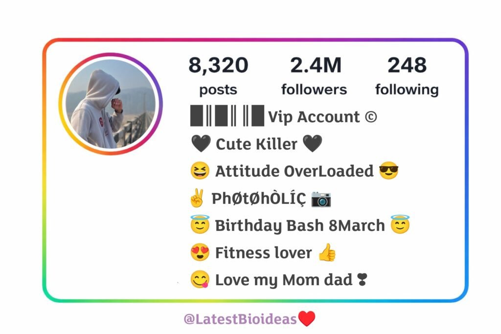 Instagram bio font styles