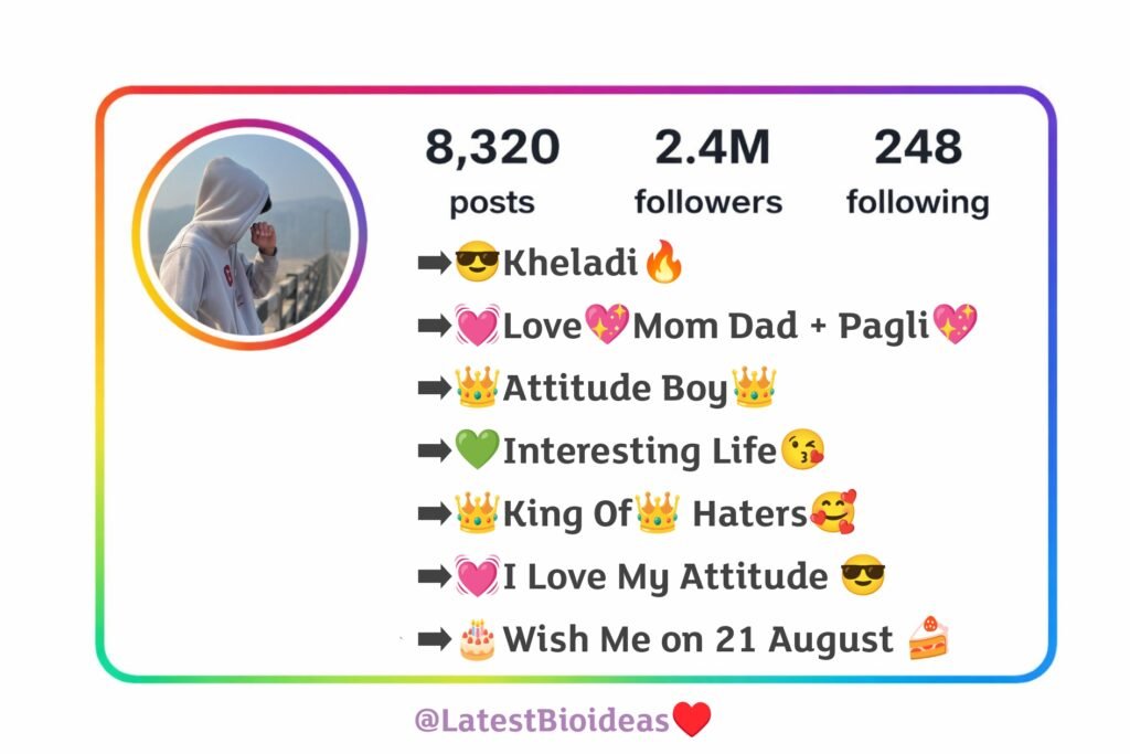 Instagram Bio Stylish Font With Emoji