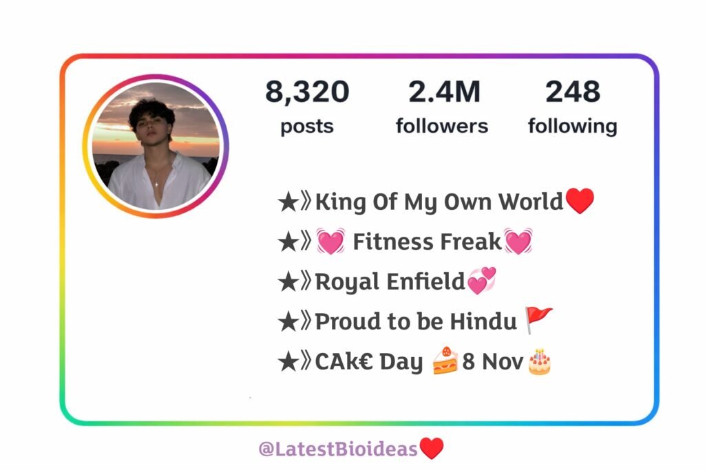 Instagram VIP Bio Stylish Font Love