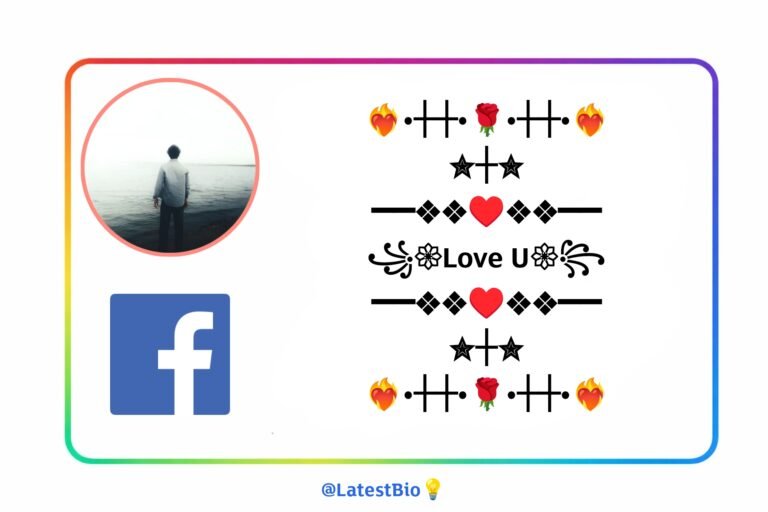 Stylish Facebook Bio Collection for Boys & Girls