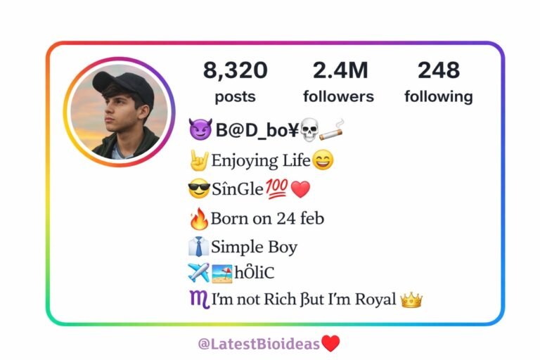 Instagram Bio for Boys