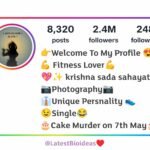 कृष्ण सदा सहायते Instagram Bio