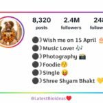 Khatu Shyam Ji Bio For Instagram