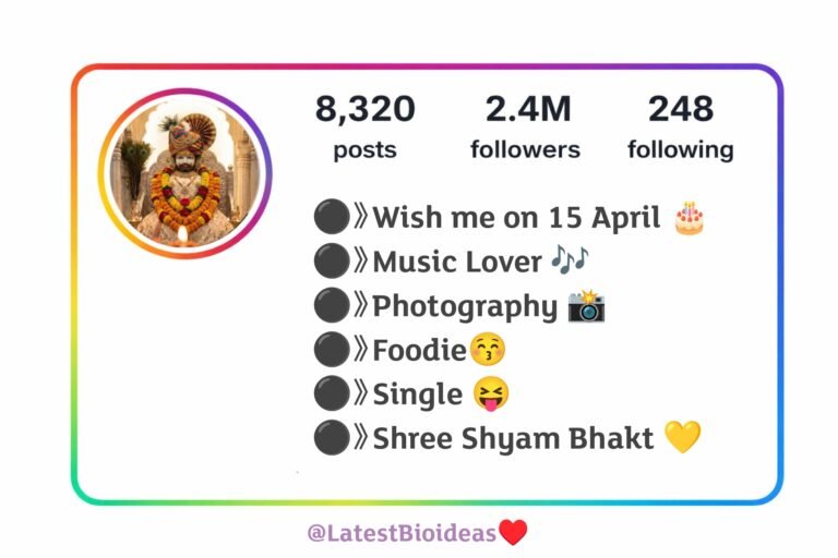 Khatu Shyam Ji Bio For Instagram