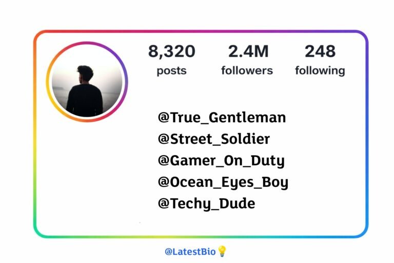 Instagram Username for Boys