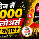 1 दिन में 1000 फॉलोअर्स कैसे बढ़ाए?